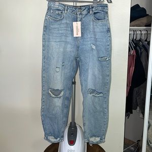 Missguided petite distressed jeans